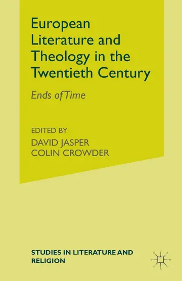Cover of European Literature and Theology in the Twentieth Century