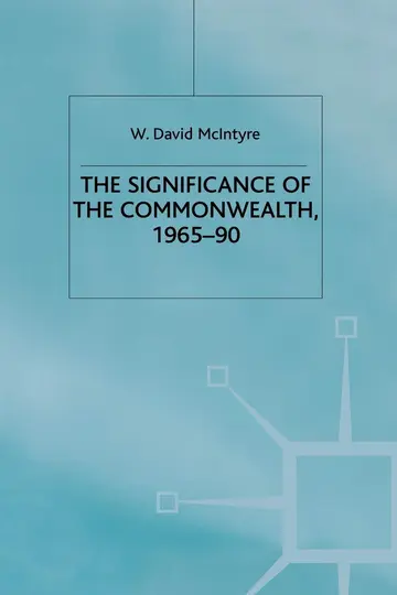 Cover of The Significance of the Commonwealth, 1965–90