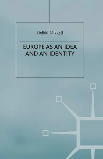 Cover of Europe as an Idea and an Identity