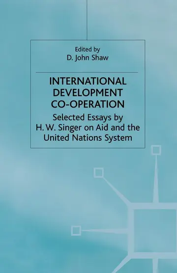 Cover of International Development Co-operation