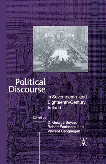 Cover of Political Discourse in Seventeenth- and Eighteenth-Century Ireland