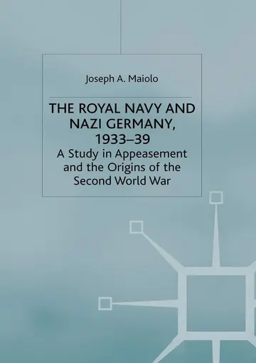 Cover of The Royal Navy and Nazi Germany 1933-39