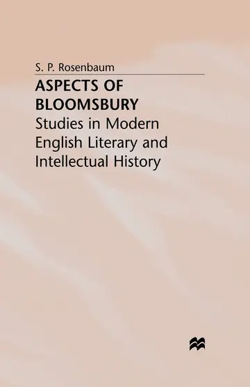 Cover of Aspects of Bloomsbury