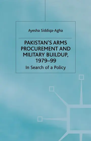 Cover of Pakistan's Arms Procurement and Military Buildup 1979-99