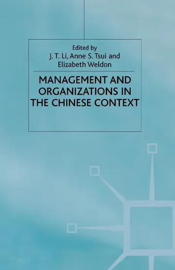Cover of Management and Organizations in the Chinese Context