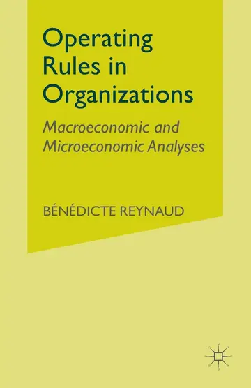 Cover of Operating Rules in Organizations