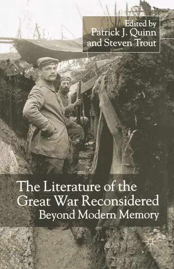 Cover of The Literature of the Great War Reconsidered