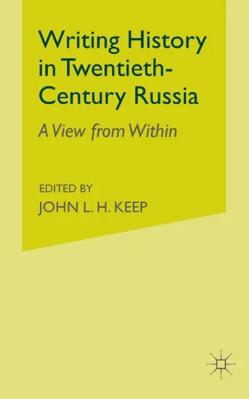 Cover of Writing History in Twentieth-Century Russia