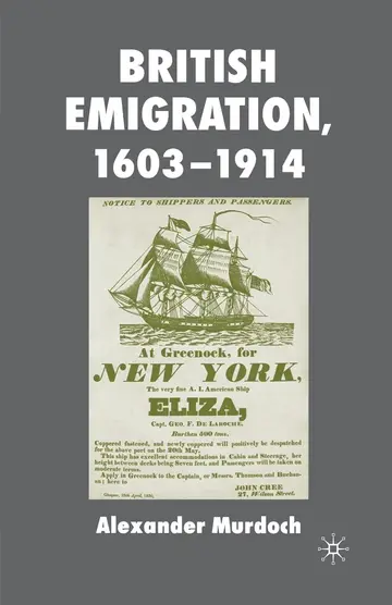 Cover of British Emigration, 1603-1914