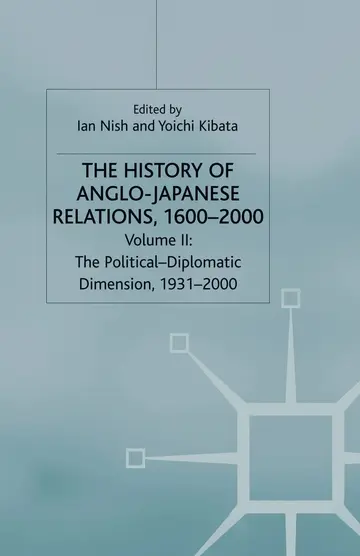 Cover of The History of Anglo-Japanese Relations, 1600–2000