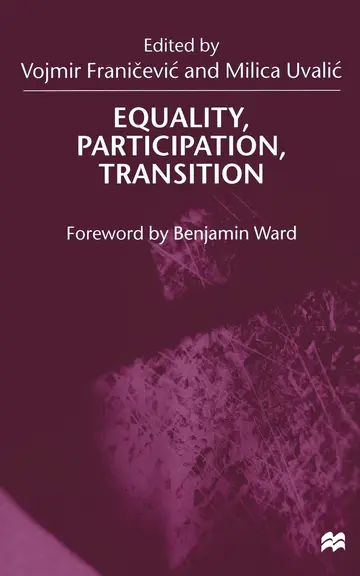 Cover of Equality, Participation, Transition