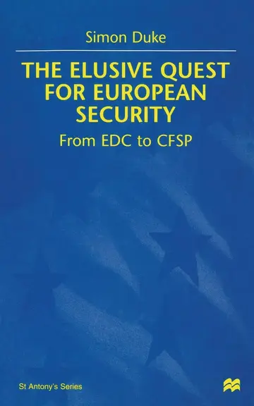 Cover of The Elusive Quest for European Security