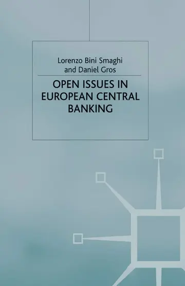 Cover of Open Issues in European Central Banking