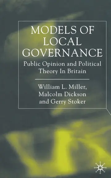Cover of Models of Local Governance