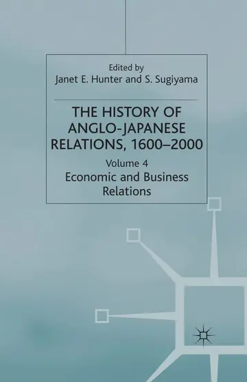 Cover of The History of Anglo-Japanese Relations 1600-2000