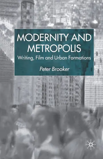 Cover of Modernity and Metropolis
