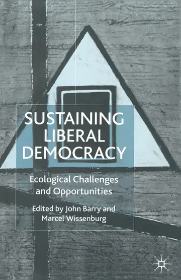 Cover of Sustaining Liberal Democracy