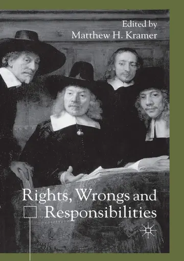 Cover of Rights, Wrongs and Responsibilities