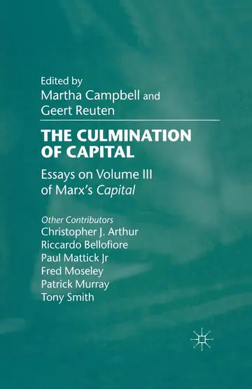 Cover of The Culmination of Capital