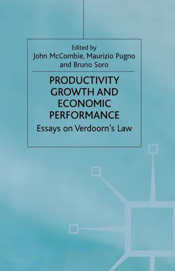 Cover of Productivity Growth and Economic Performance