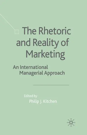 Cover of The Rhetoric and Reality of Marketing