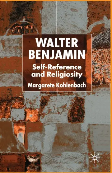 Cover of Walter Benjamin