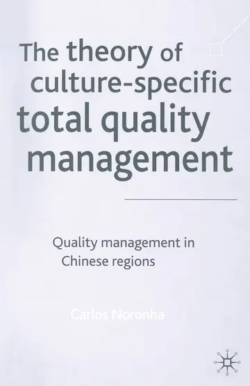 Cover of The Theory of Culture-specific Total Quality Management