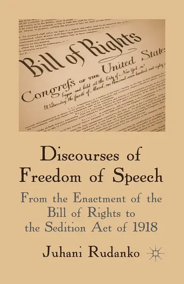 Cover of Discourses of Freedom of Speech