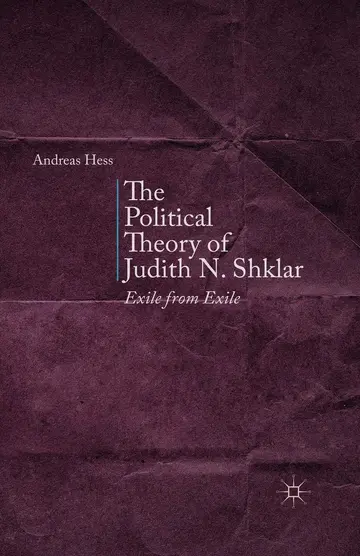 Cover of The Political Theory of Judith N. Shklar