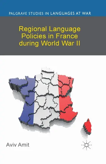 Cover of Regional Language Policies in France during World War II