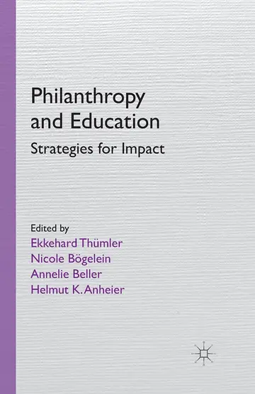 Cover of Philanthropy and Education