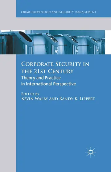 Cover of Corporate Security in the 21st Century