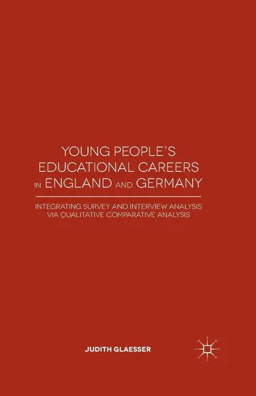 Cover of Young People's Educational Careers in England and Germany