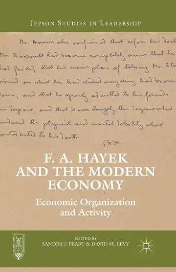 Cover of F. A. Hayek and the Modern Economy