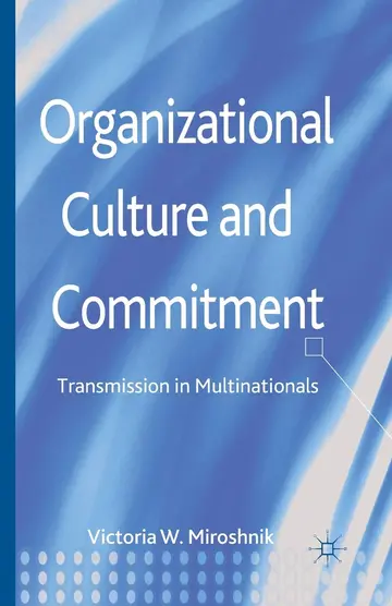 Cover of Organizational Culture and Commitment