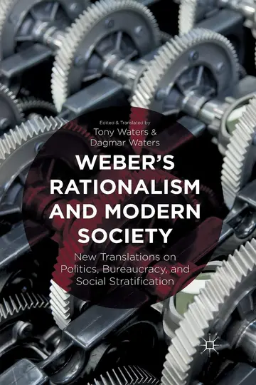 Cover of Weber's Rationalism and Modern Society