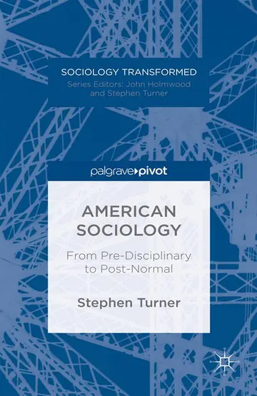 Cover of American Sociology