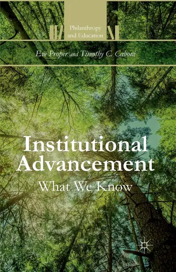 Cover of Institutional Advancement