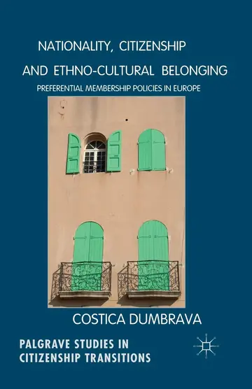 Cover of Nationality, Citizenship and Ethno-Cultural Belonging