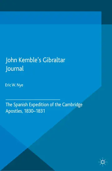 Cover of John Kemble’s Gibraltar Journal