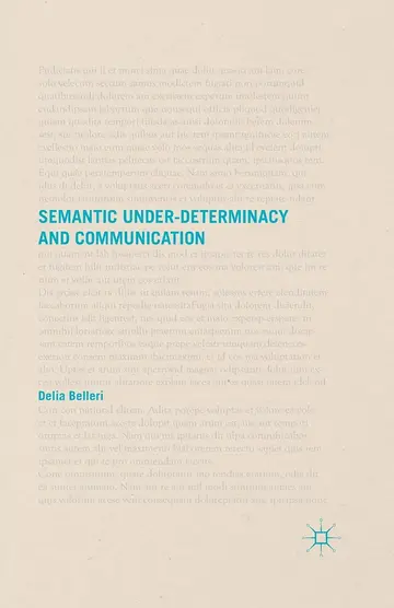 Cover of Semantic Under-determinacy and Communication