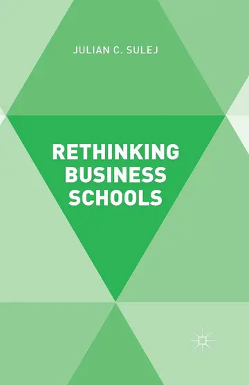 Cover of Rethinking Business Schools