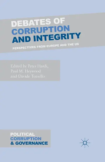 Cover of Debates of Corruption and Integrity