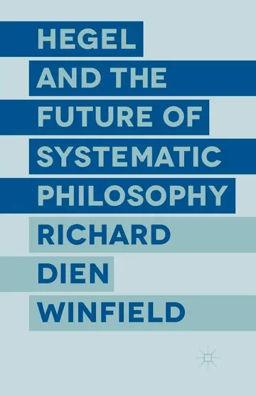 Cover of Hegel and the Future of Systematic Philosophy