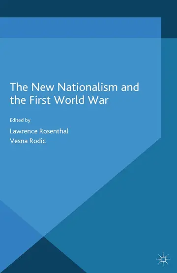Cover of The New Nationalism and the First World War