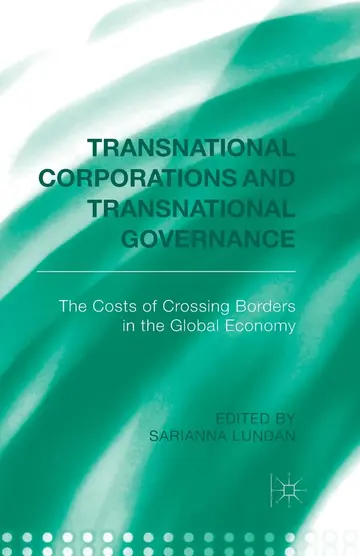 Cover of Transnational Corporations and Transnational Governance