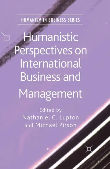 Cover of Humanistic Perspectives on International Business and Management