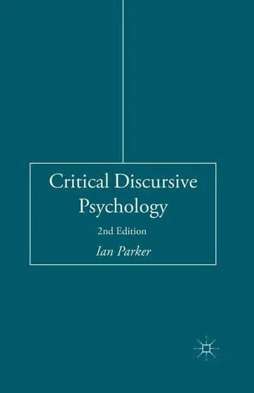 Cover of Critical Discursive Psychology