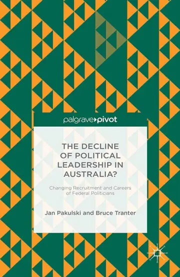 Cover of The Decline of Political Leadership in Australia?