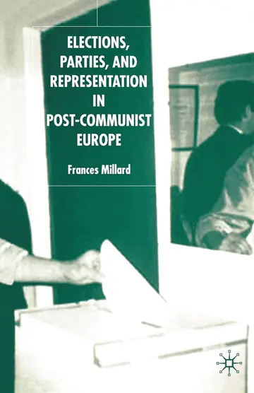 Cover of Elections, Parties and Representation in Post-communist Europe